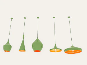 loft ceiling lamp collection 3D Model