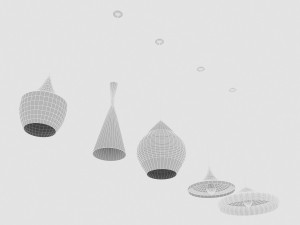 loft ceiling lamp collection 3D Model