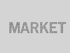 market sign with bulb Model 3D