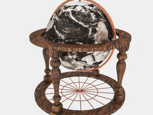 세계 지구 장식 3D 모델