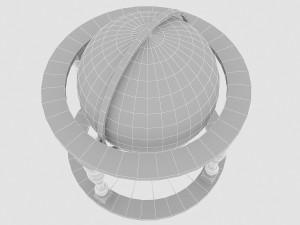 world globe decor 3D Modell