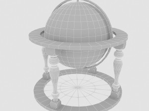 world globe decor 3D Modell