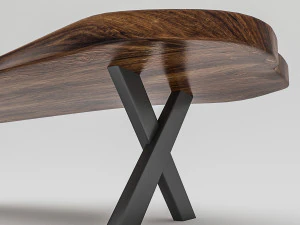 mesa maciza Modelo 3D