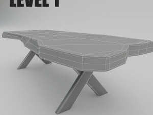 mesa maciza Modelo 3D