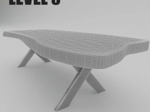 mesa maciza Modelo 3D