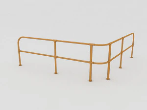 barandilla metálica Modelo 3D
