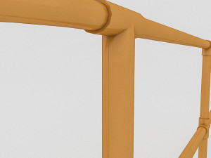 metal railling Modelo 3D
