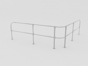 metal railling Modelo 3D