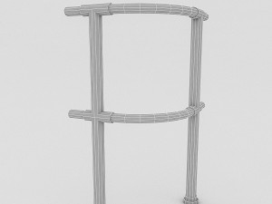 metal railling Modelo 3D
