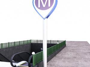 subway entrance 3D Model