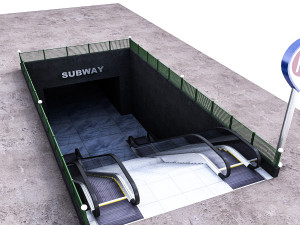 subway entrance 3D Model