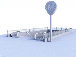 subway entrance 3D Model