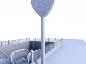 subway entrance 3D Model