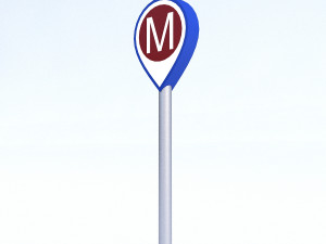 subway sign 3D Model
