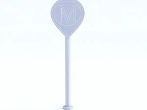 subway sign 3D Model