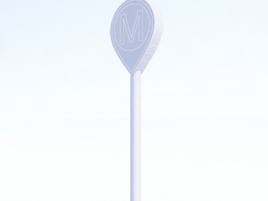 subway sign 3D Model