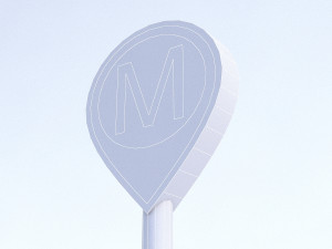 subway sign 3D Model