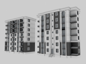 modern buildings 3D Model