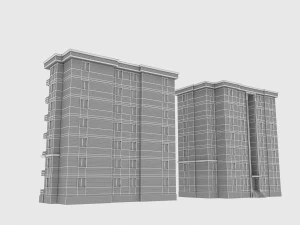 modern buildings 3D Model