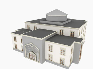 modern place of worship 3D Model