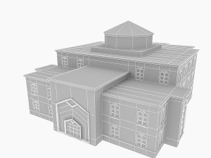 modern place of worship Modelo 3D
