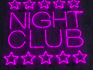 night club neon sign 3D Model