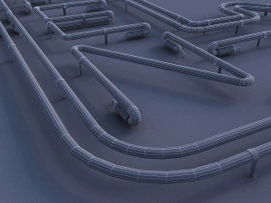 open neon sign 3D Model