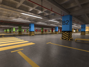 car park 3D Model