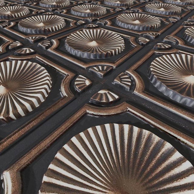 decorative panel 3D Model .c4d .max .obj .3ds .fbx .stl .blend 