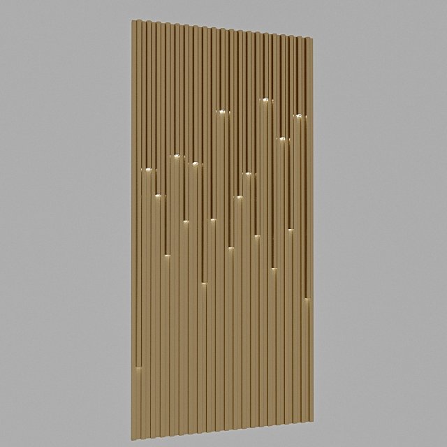 3d lighting wall panel Modelo 3D .c4d .max .obj .3ds .fbx .stl .blend 