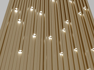 3d lighting wall panel Modelo 3D