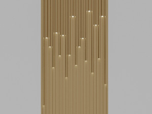 3d lighting wall panel Modelo 3D