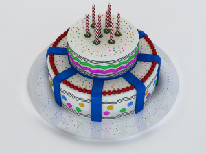 birthday cake Modelo 3D