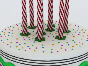 birthday cake Modelo 3D