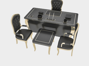 classic office chair table 3D Model