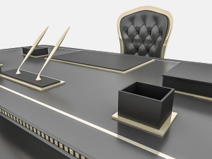 classic office chair table 3D Model