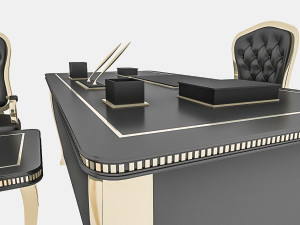 classic office chair table 3D Model