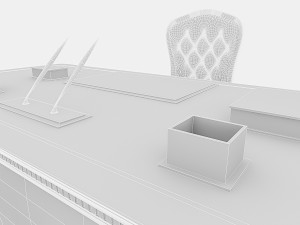 classic office chair table 3D Model