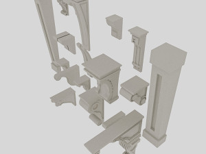 3d molding models 3D 模型