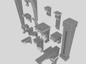 3d molding models 3D 模型