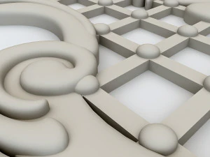 plaster decor 3D Model