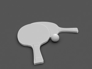 3d racket model 3D 모델