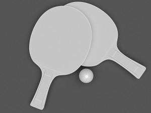 3d racket model 3D 모델