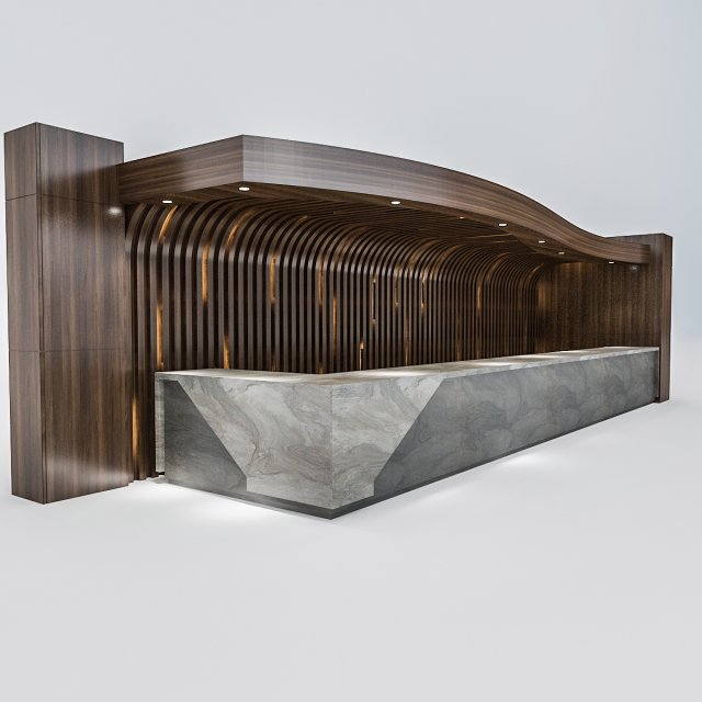 reception Modelo 3D .c4d .max .obj .3ds .fbx .stl .blend 