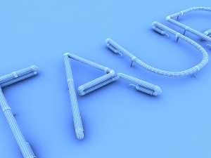 restaurant neon sign 3D Model