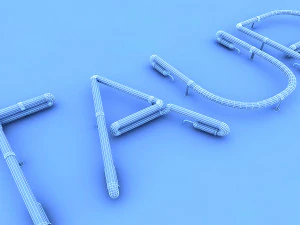 restaurant neon sign 3D Model