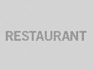 restaurant sign with bulb 3D 模型