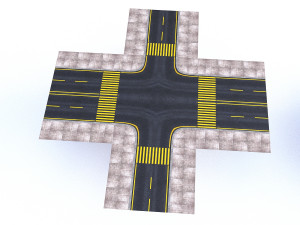 modular road 3D Model