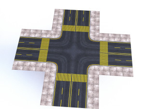 modular road 3D Model