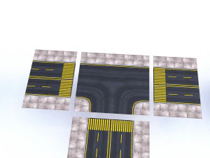 modular road 3D Model